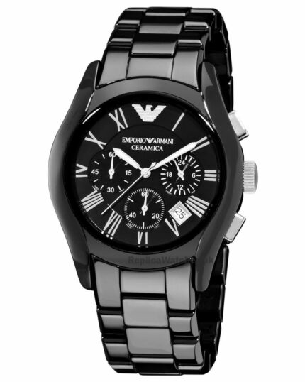 Emporio Armani Men's AR1400 Ceramic Black Chronograph Watch