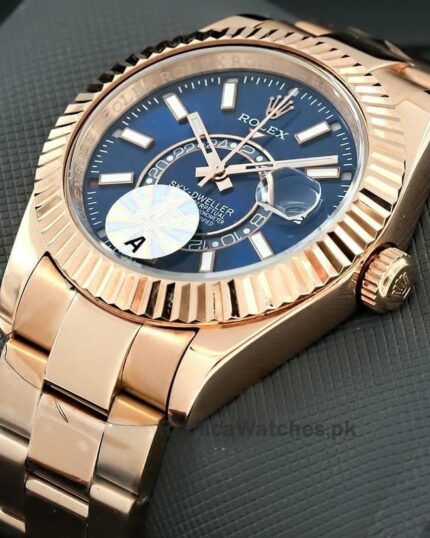 Rolex Sky Dweller Blue Dial Everose Gold Men's Watch